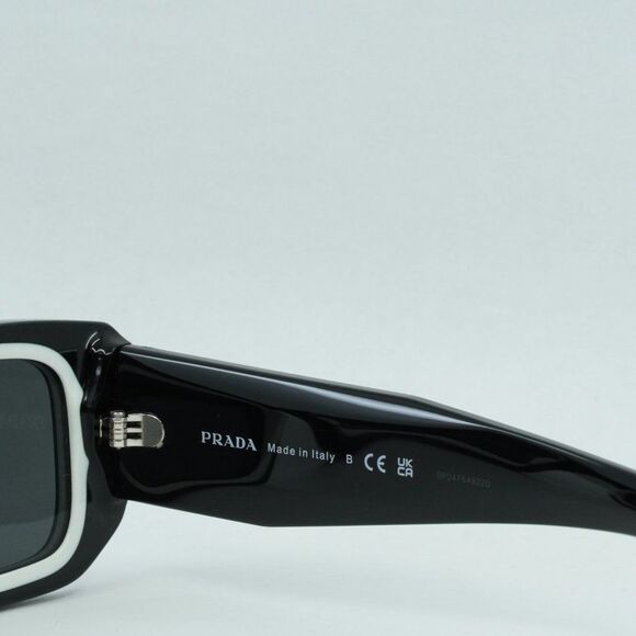 💯 NEW PRADA PR06YS 09Q5S0 BLACK GREY SUNGLASSES - Picture 7 of 13